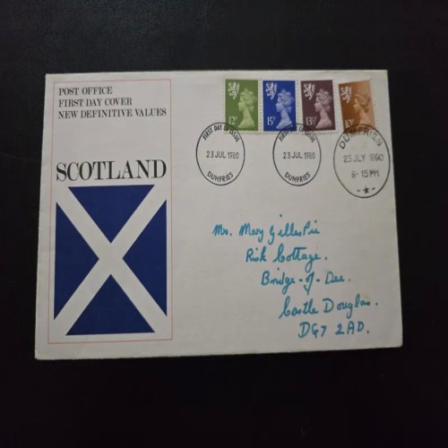 فروش پاکت مهر روز انگلستان اسکاتلند سری تمبر ماشین 2