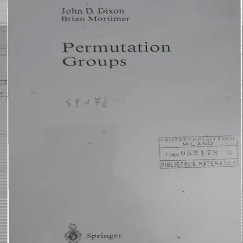 فروش Permutation groups dixon