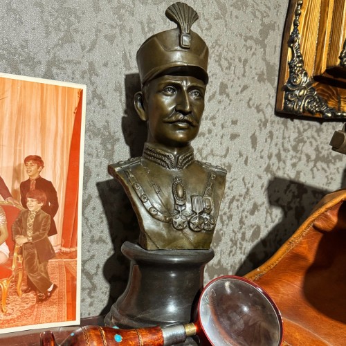 خرید تندیس رضا شاه فیشر وارداتی برنزی با کیفیت بالا