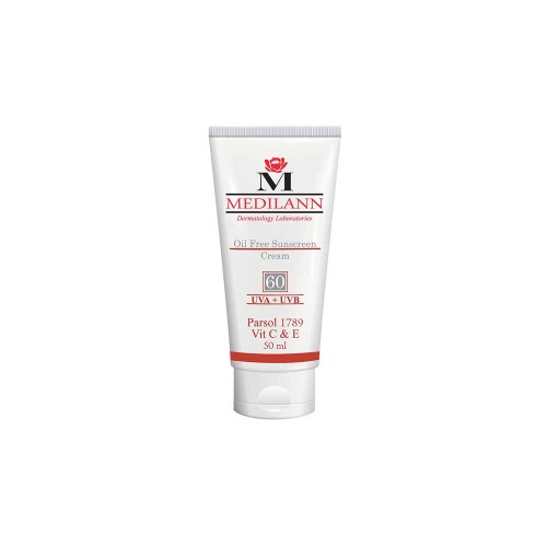 ضد آفتاب رنگی فاقد چربی SPF60 مدیلن - مرطوب و مقاوم