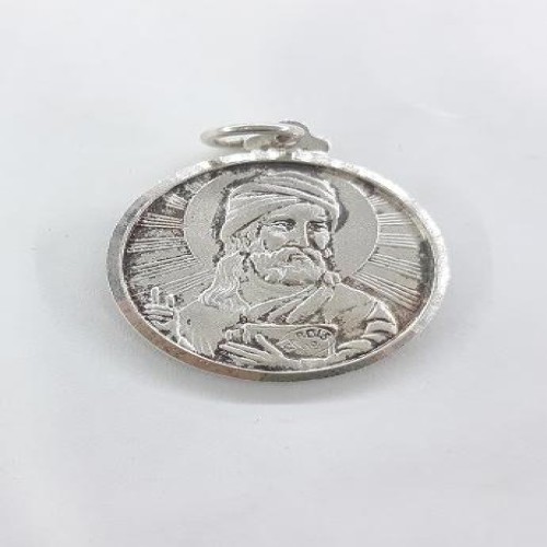 فروش پلاک نقره درشت شمایل قطر 3 سانت و وزن 14.8 گرم