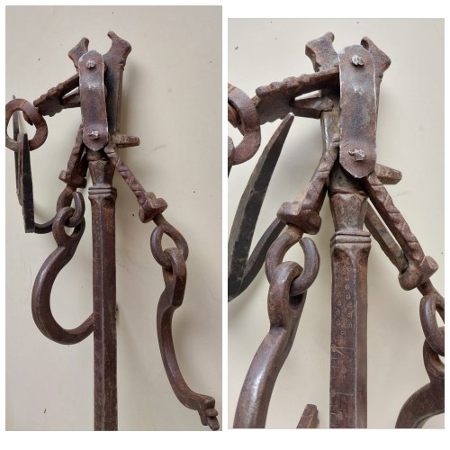 قپان قدیمی تراشدار و زیبا طول 88 سانتی‌متر