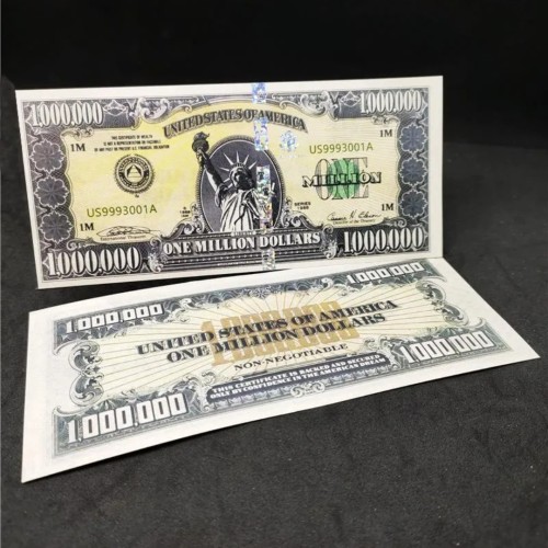 فروش اسکناس 1 میلیون دلاری بانخ امنیتی اشعه ماوراء بنفش