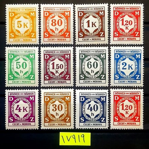 فروش سری تمبر کلاسیک نازی و بوهمیا کمیاب