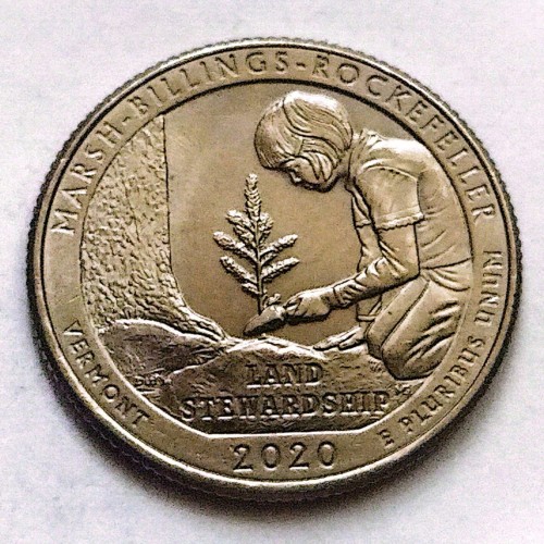 سکه 25 سنت ورمونت آمریکا 2020 با طراحی خاص و ارزشمند