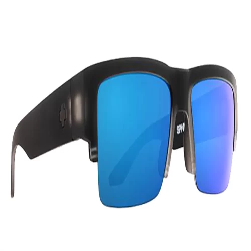 عینک آفتابی اسپای SPY Cyrus 5050 Matte Black Ice - HD Plus Gray Green with Dark Blue Spectra Mirror - Image 4