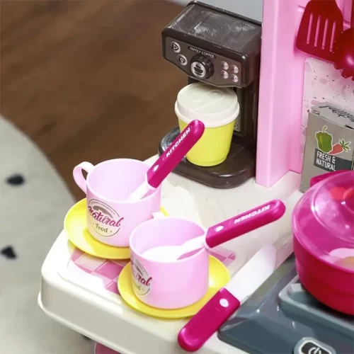 آشپزخانه کودک 53 تکه رنگ صورتی کد 008969