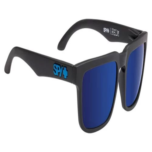 عینک آفتابی اسپای HELM AF SOFT MATTE BLACK-HAPPY BRONZE POLAR BLUE SPECTRA - Image 4