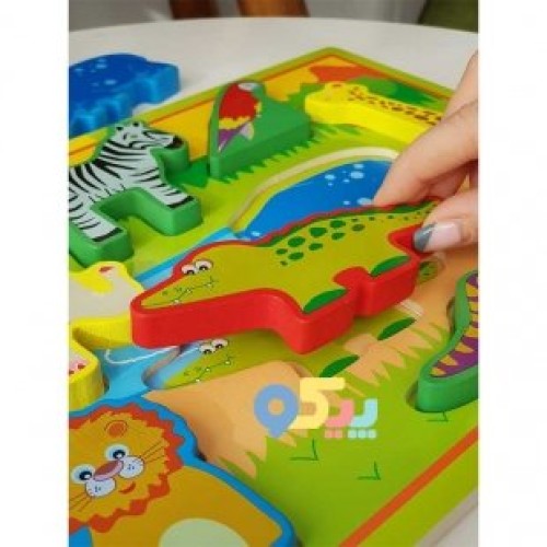 قیمت پازل چوبی جاگذاری حیوانات جنگل کد 3004