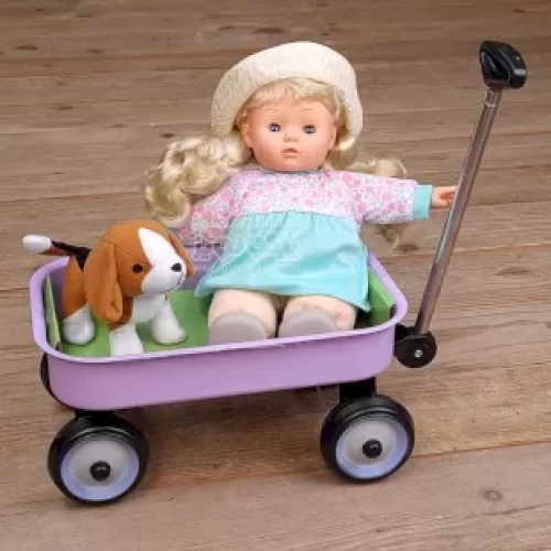 قیمت عروسک دخترانه موزیکال با گاری فلزی رنگ بنفش کد P/29154/A