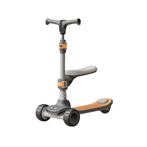 اسکوتر کودک تاشو نشیمن دار رنگ مشکی کد P/ZG612/A