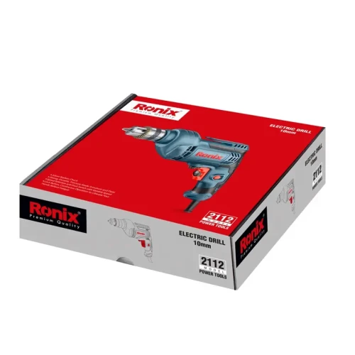 دریل 10 میلی‌متری آچاری 450 وات رونیکس مدل 2112 - تصویر 4
