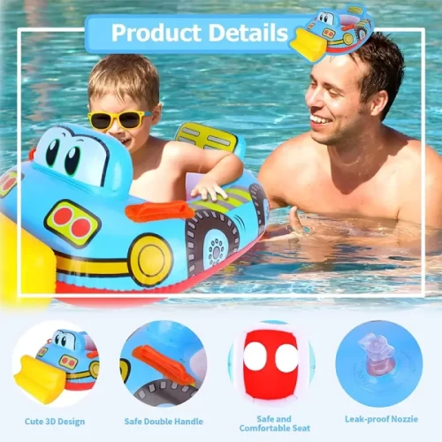 شناور شورتی کودک اینتکس intex مدل بلدوزر آبی کد P/59586/A