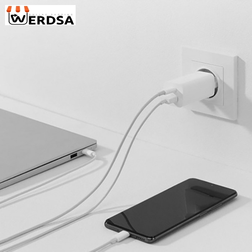 شارژر دیواری شیائومی مدل AD652GEU-1A1C به همراه کابل تبدیل USB -C