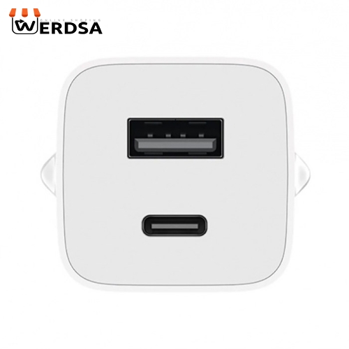 شارژر دیواری شیائومی مدل AD652GEU-1A1C به همراه کابل تبدیل USB -C