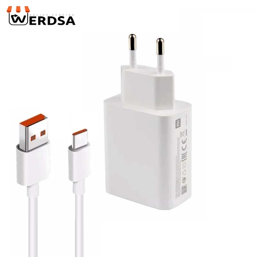 شارژر دیواری شیائومی مدل poco M4 PRO به همراه کابل تبدیل USB-C