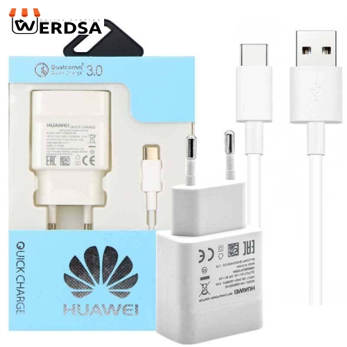 شارژر دیواری هوآوی مدل Fast charge 59200 به همراه کابل تبدیل USB-C