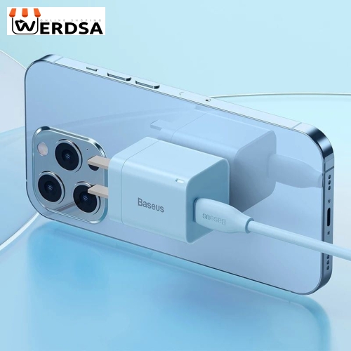 شارژر دیواری باسئوس مدل Quick Charger 20W به همراه کابل تبدیل لایتنینگ