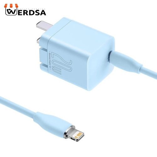 شارژر دیواری باسئوس مدل Quick Charger 20W به همراه کابل تبدیل لایتنینگ