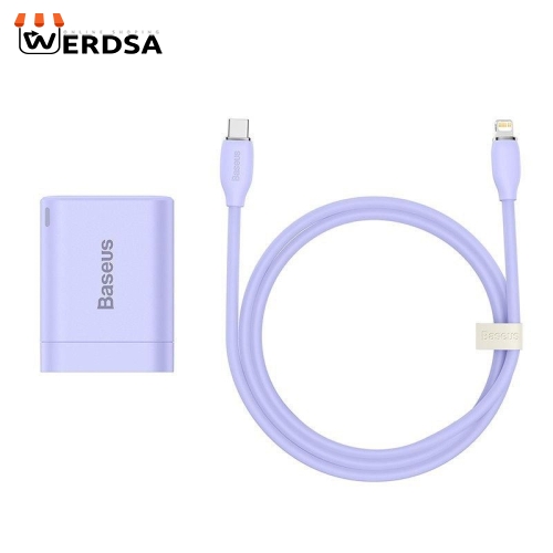 شارژر دیواری باسئوس مدل Quick Charger 20W به همراه کابل تبدیل لایتنینگ