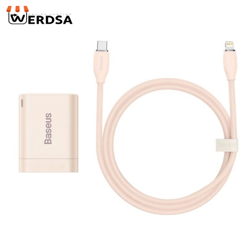 شارژر دیواری باسئوس مدل Quick Charger 20W به همراه کابل تبدیل لایتنینگ