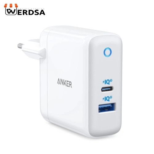 شارژر دیواری انکر مدل A2322 به همراه کابل لایتنینگ وUSB-C