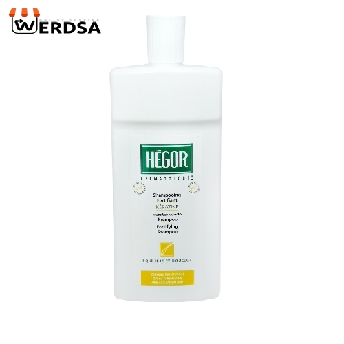 شامپو تقویت کننده مو هگور مدل KERATINE حجم 500 میلی لیتر