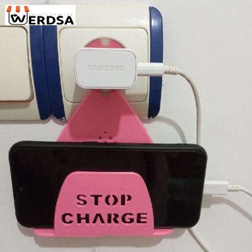 پایه نگهدارنده شارژر گوشی موبایل مدل Stop charge بسته 4 عددی