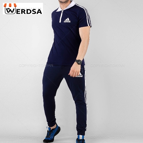 ست پولوشرت و شلوار مردانه Adidas مدل 20192