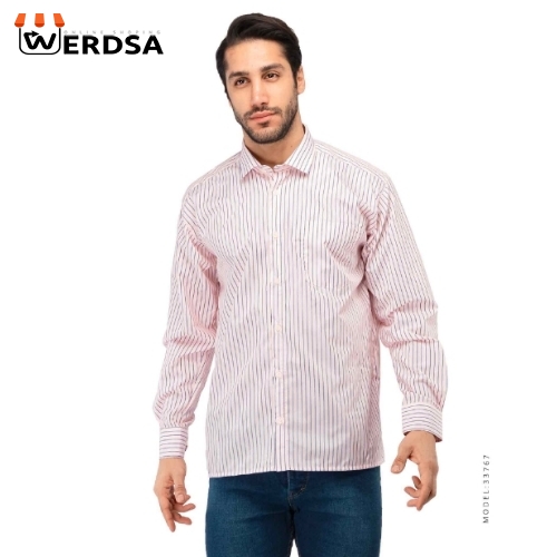 پیراهن مردانه راه راه Rayan مدل 33767