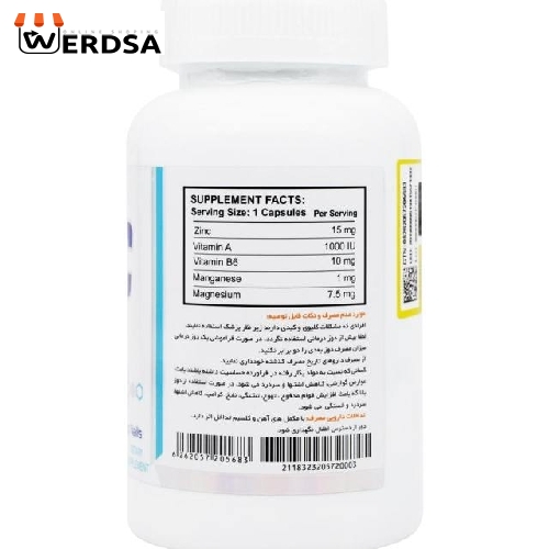 کپسول زینک پلاس دوبیس بسته 100 عددی