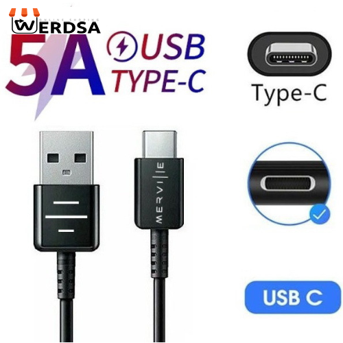 کابل تبدیل USB به USB-C مرویل مدل Fast Charge 5A کد 01 طول 1 متر