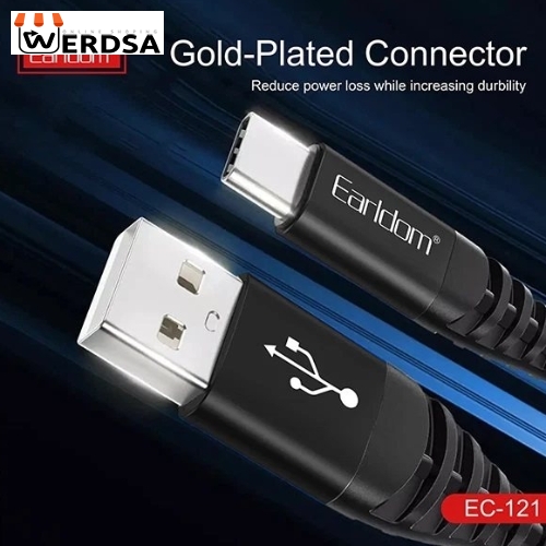 کابل تبدیل USB به USB-C ارلدام مدل Fast Charge طول 1 متر
