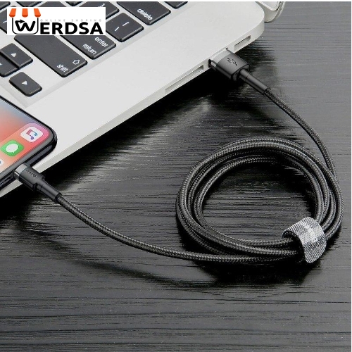 کابل تبدیل USB به لایتنینگ باسئوس مدل Cafule Cable طول 1 متر