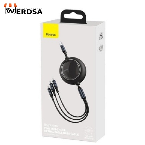 کابل تبدیل USB به MICRO USB / USB-C / لایتنینگ باسئوس مدل CAMLT-MJ01 طول 1.2 متر