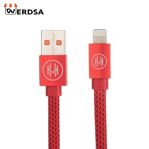 کابل تبدیل USB به لایتنینگ اچ اند ام مدل C05 طول 0.2 متر