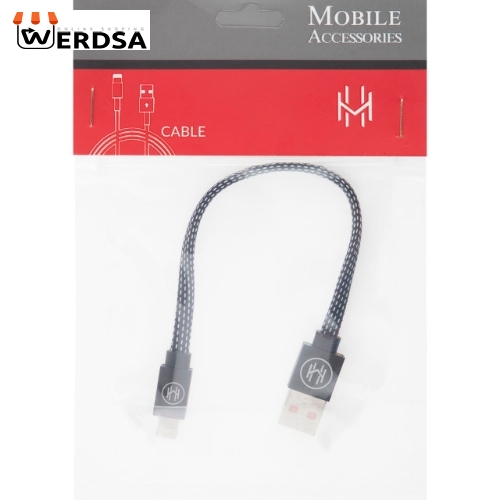 کابل تبدیل USB به لایتنینگ اچ اند ام مدل C05 طول 0.2 متر