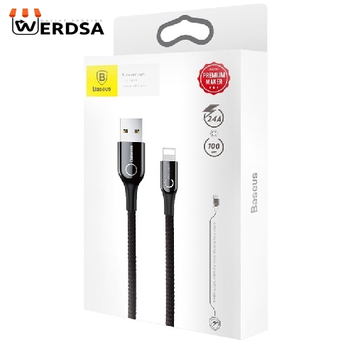 کابل تبدیل USB به لایتنینگ باسئوس مدل CD_01 C-SHAPED طول 1 متر