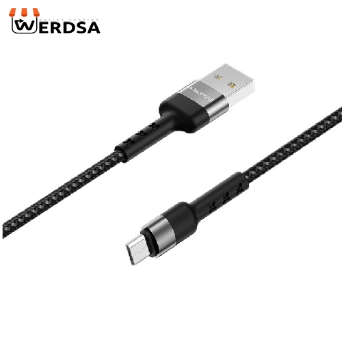 کابل تبدیل USB به microUSB بروفون مدل BX34 طول 1 متر