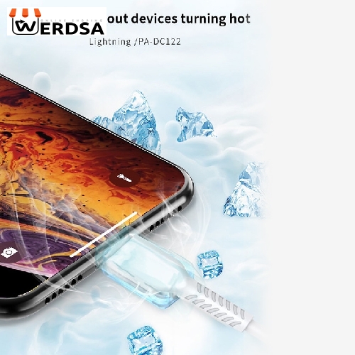 کابل تبدیل USB به لایتنینگ مدل PA-DC122 طول 1 متر
