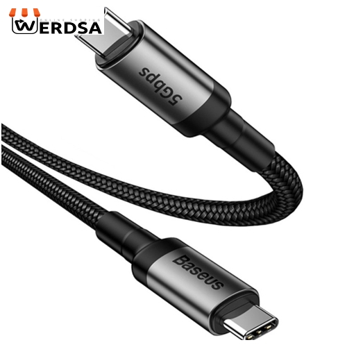 کابل تبدیل USB-C به USB-C باسئوس مدل CATKLF-WG1 طول 1 متر