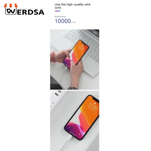 کابل تبدیل USB-C به لایتنینگ زد ام آی مدل AL870 طول 1 متر