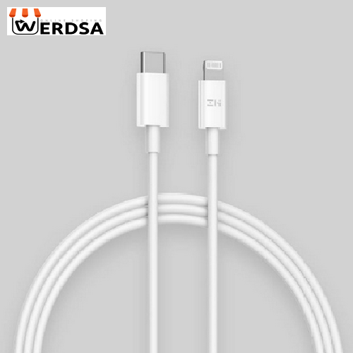 کابل تبدیل USB-C به لایتنینگ زد ام آی مدل AL870 طول 1 متر