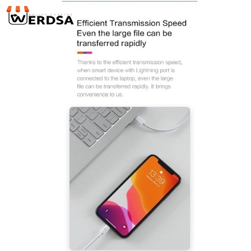 کابل تبدیل USB-C به لایتنینگ زد ام آی مدل AL870 طول 1 متر