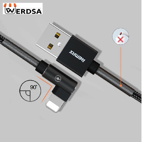 کابل تبدیل USB به لایتنینگ مدل Ranger-90 degree طول 1 متر