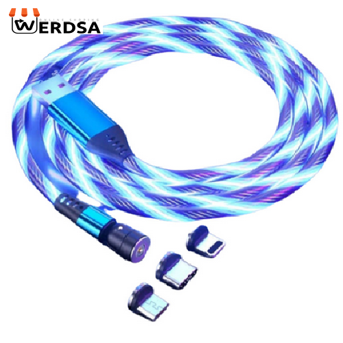 کابل تبدیل مغناطیسی USB به لایتنینگ / MicroUSB / USB-C زینکو مدل 3×1 طول 1 متر