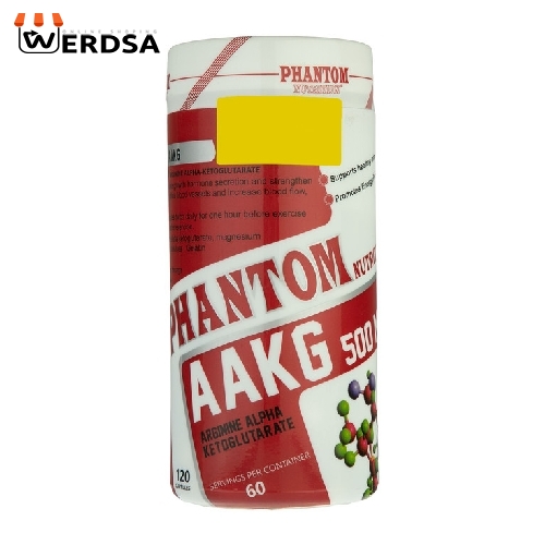 کپسول آرژنین آلفا کتوگلوتارات فانتوم نوتریشن بسته 120 عددی