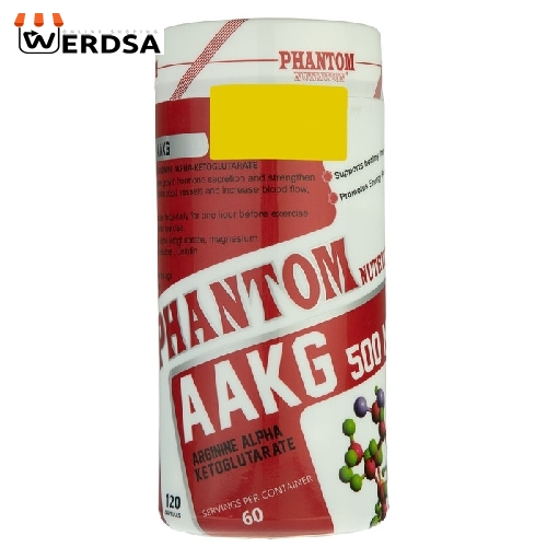 کپسول آرژنین آلفا کتوگلوتارات فانتوم نوتریشن بسته 120 عددی
