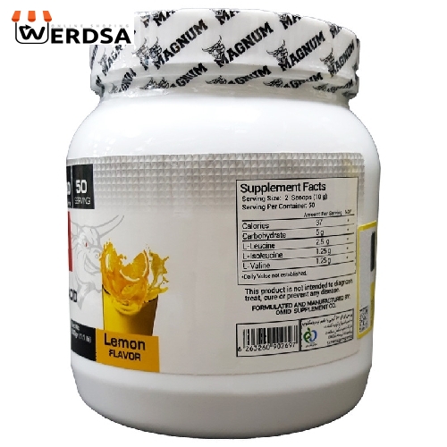پودر بی سی ای ای با طعم لیمو مگنوم- 500 گرم