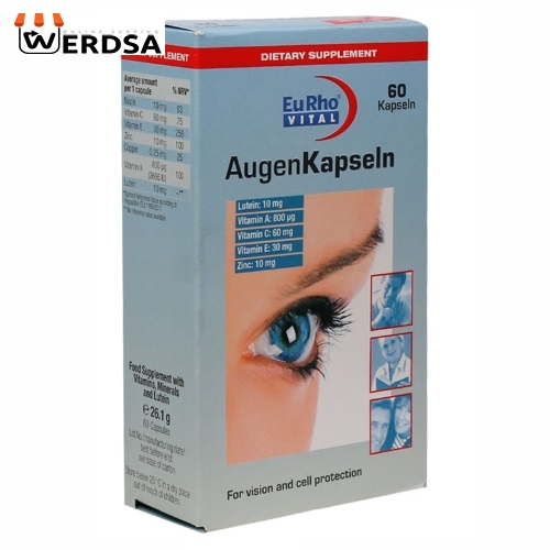کپسول چشم اوژن یوروویتال بسته 60 عددی